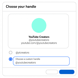 youtube handle