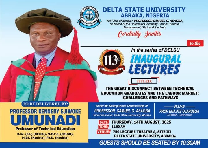 113th DELSU Inaugural Lecture